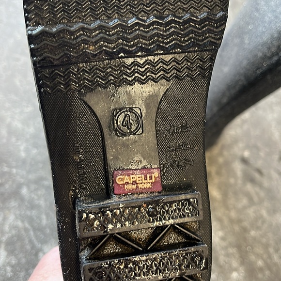 Capelli Black silver glitter tall rain boots - Picture 6 of 8